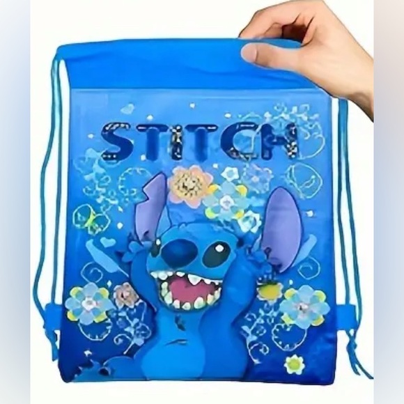 Stitch Drawstring Backpack NEW One - Picture 3 of 3